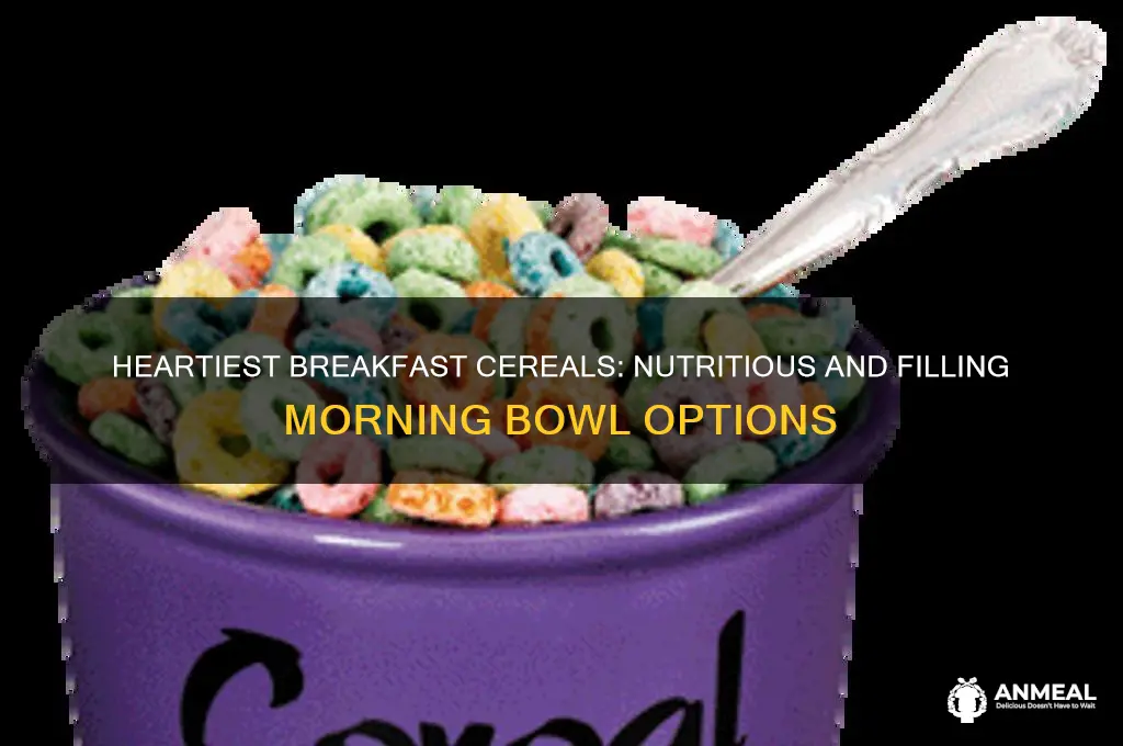what is the hrathiest breakfast cereals