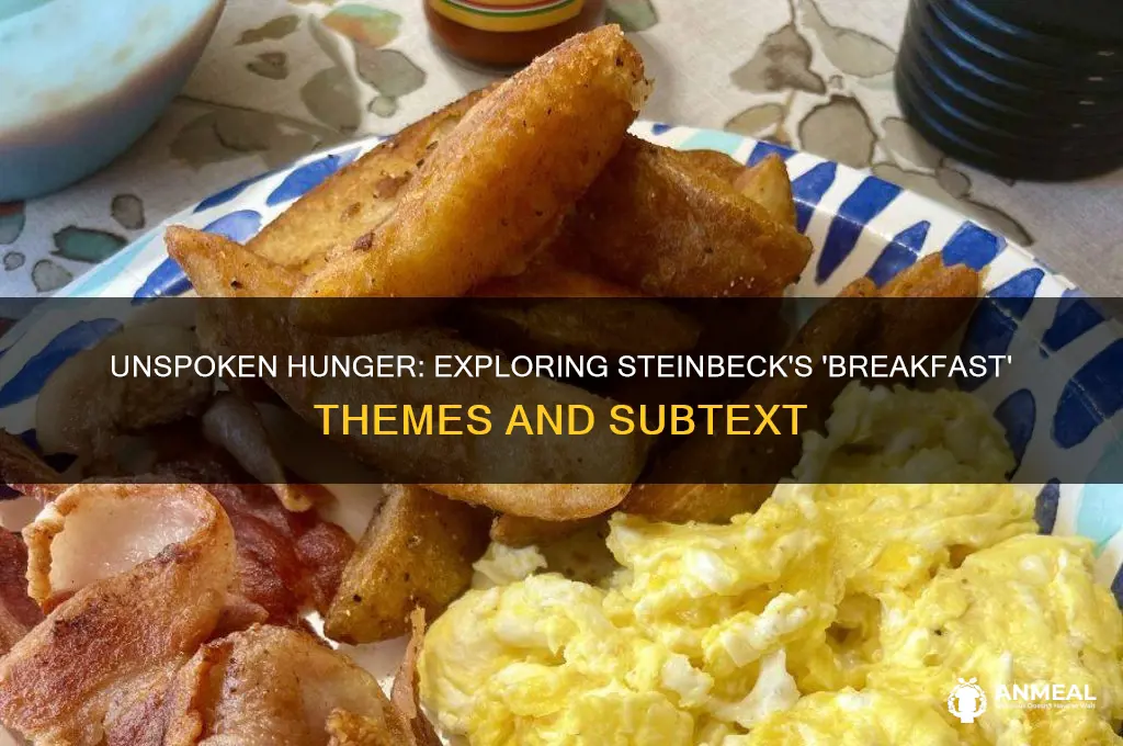 what is the implied theme in breakfast by john steinbeck