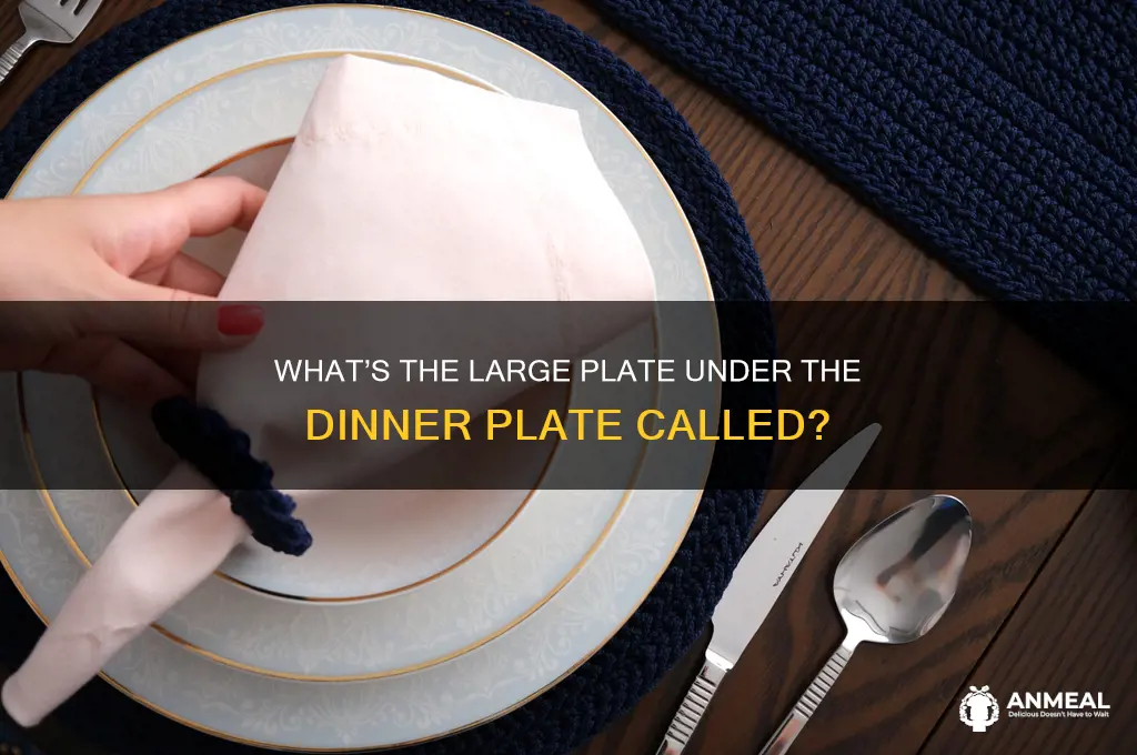 what is the large plate under the dinner plate called