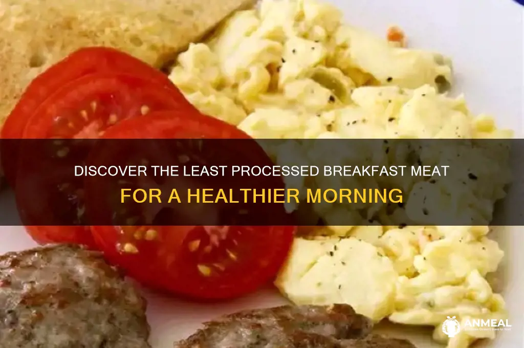 what is the least processed breakfast meat