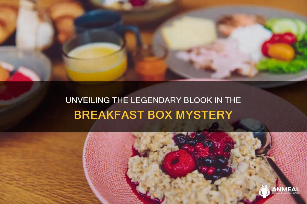 what is the legendary blook in the breakfast box
