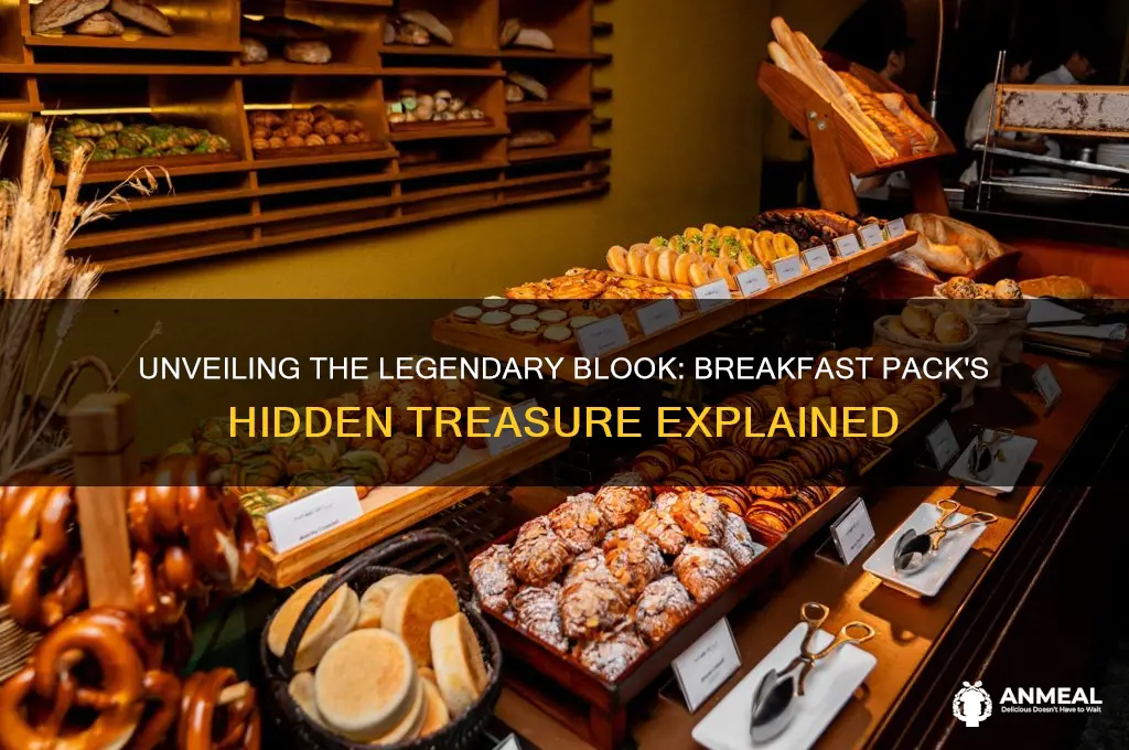 what is the legendary blook in the breakfast pack