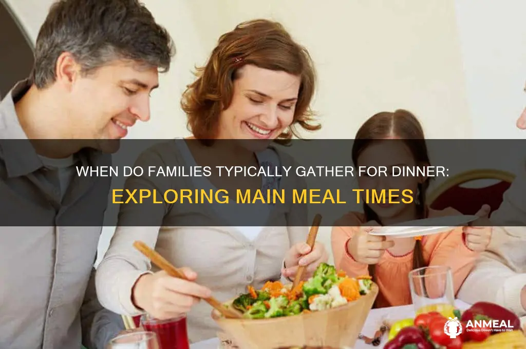 what is the main dinner time
