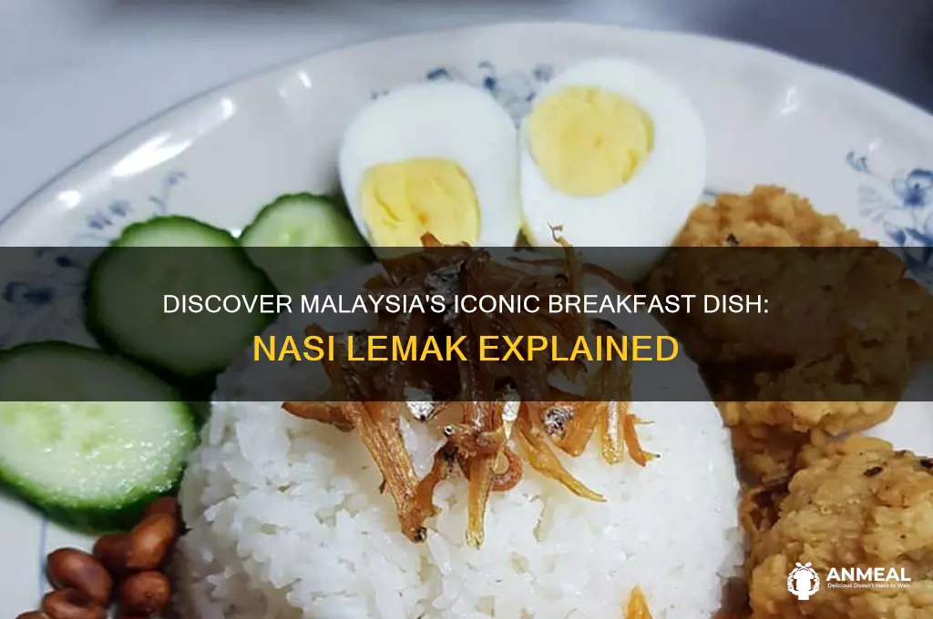 what is the malaysian breakfast dish called