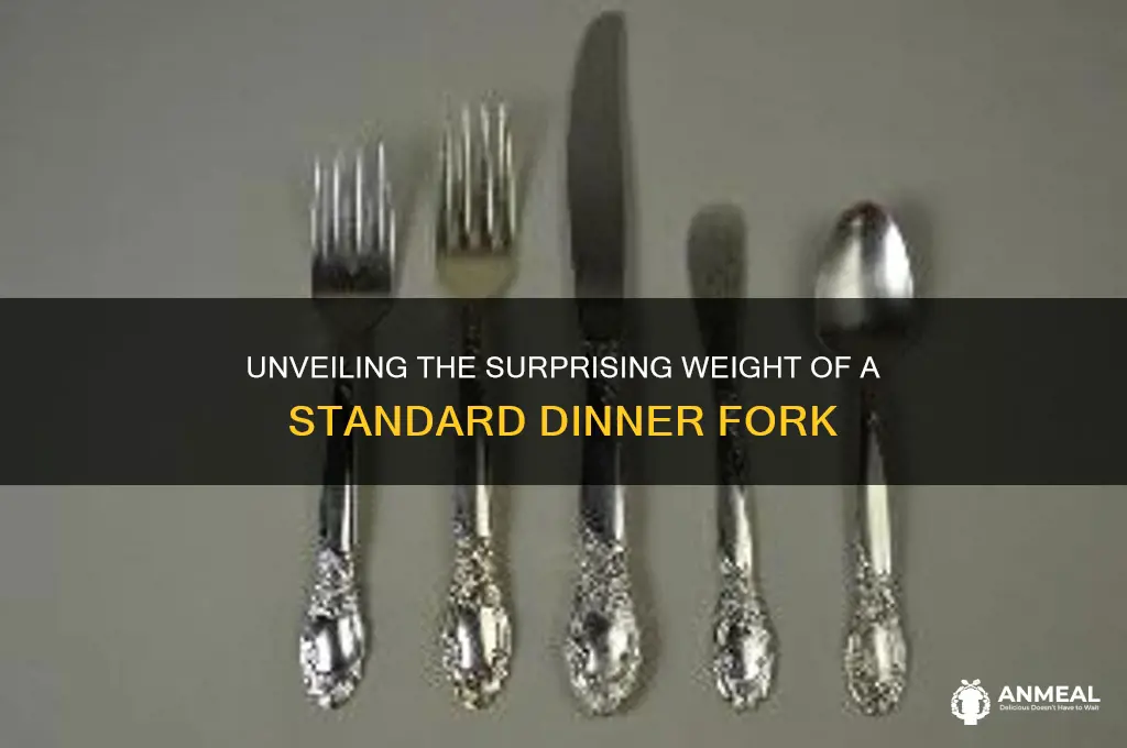 what is the mass of a dinner fork