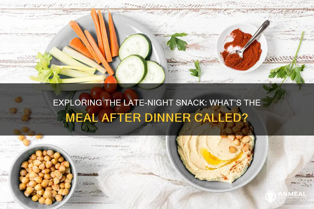 what is the meal after dinner called