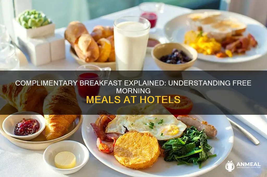 what is the meaning of complimentary breakfast