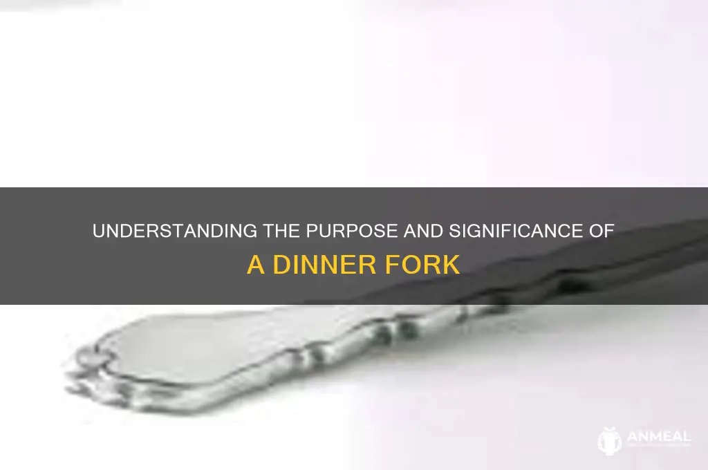 what is the meaning of dinner fork