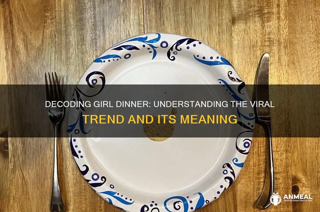what is the meaning of girl dinner
