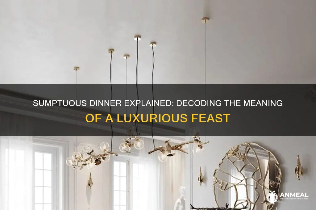 what is the meaning of sumptuous dinner