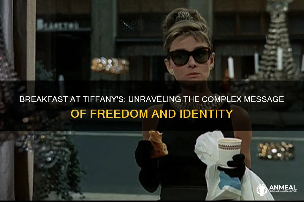 what is the message of breakfast at tiffany