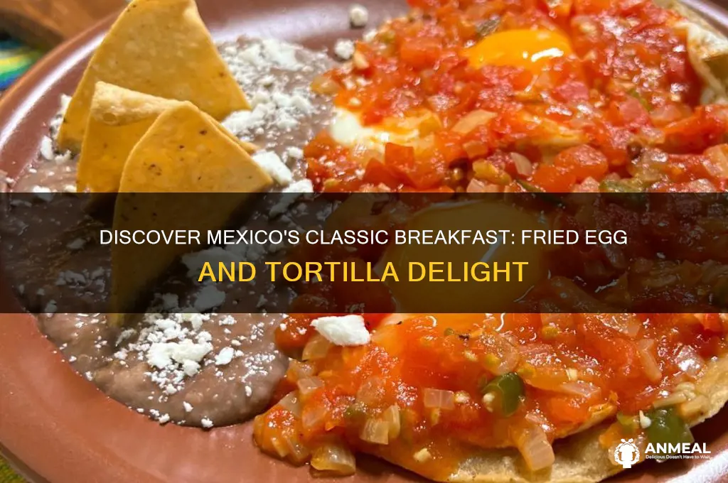 what is the mexican breakfast with fried egg and tortilla