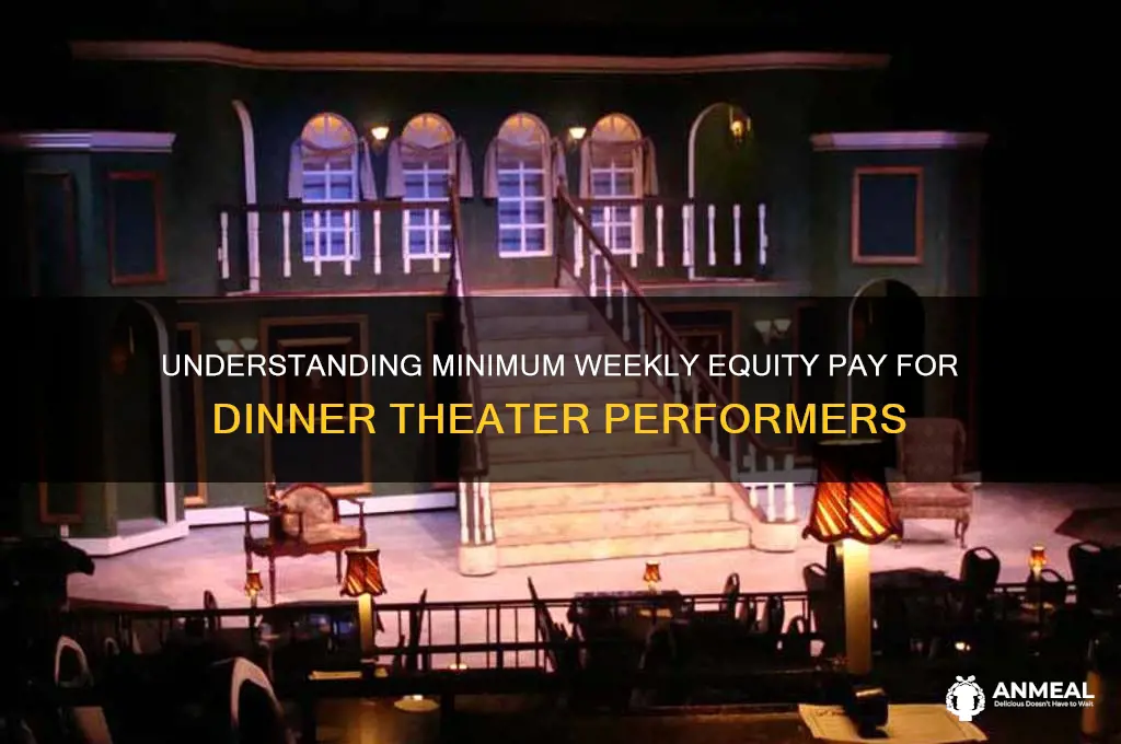 what is the minimum weekly equity pay for dinner theater