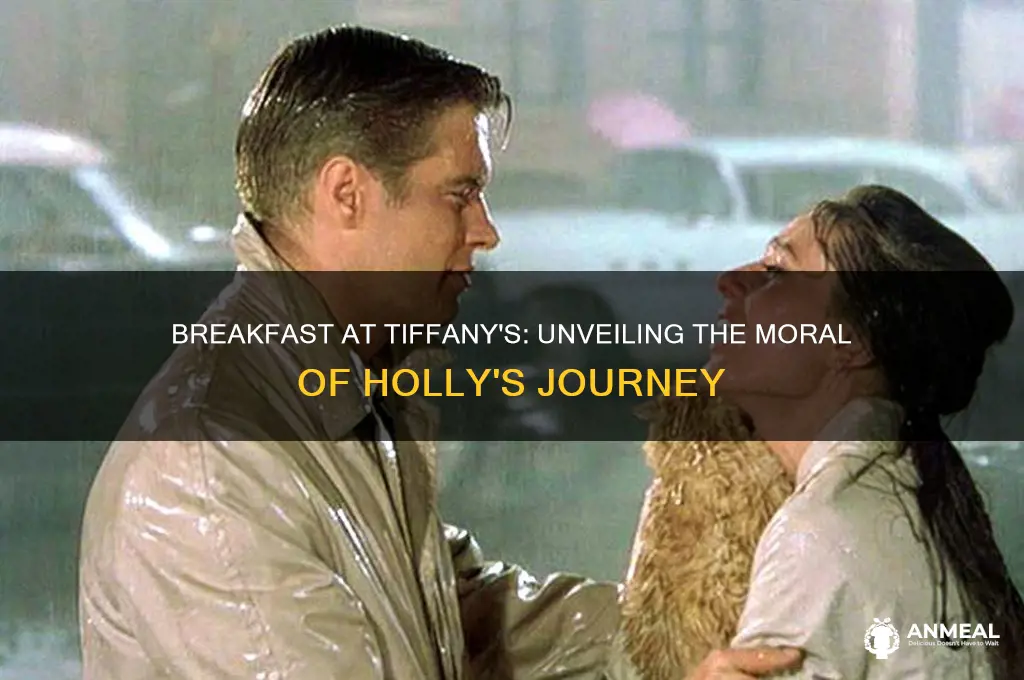 what is the moral of breakfast at tiffany