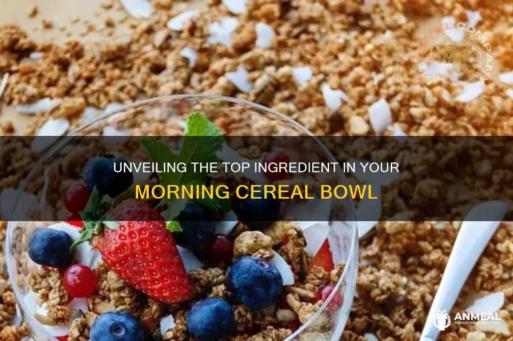 what is the most common ingredient in breakfast cereals