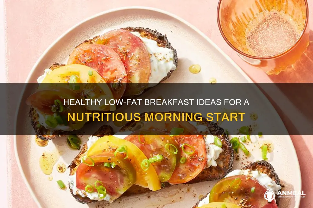 what is the most low fat breakfast