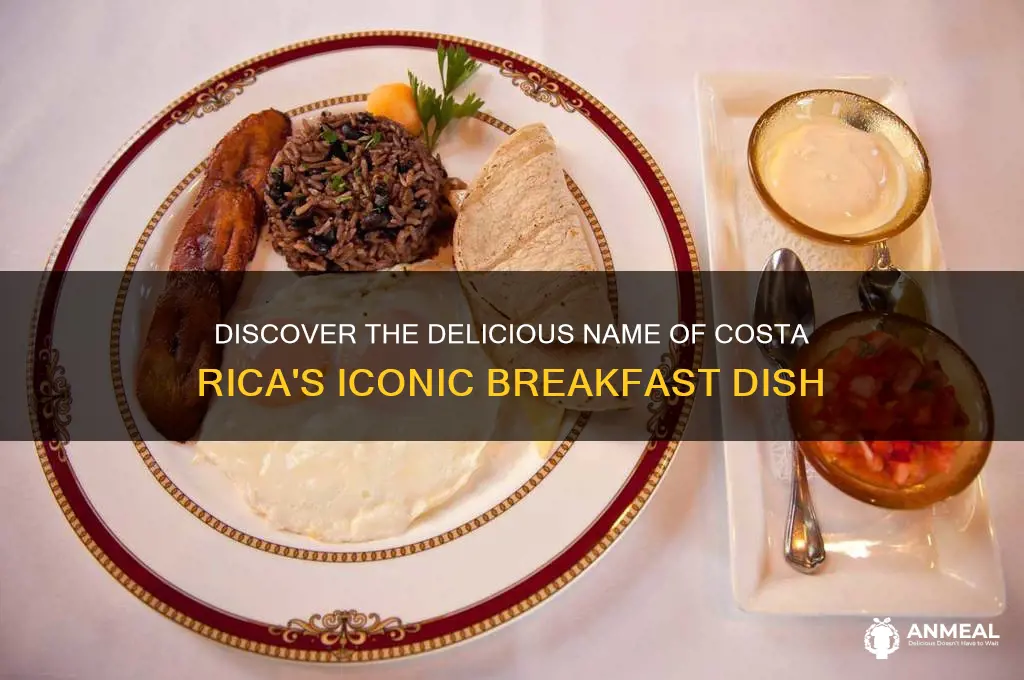 what is the name of a popular costa rican breakfast