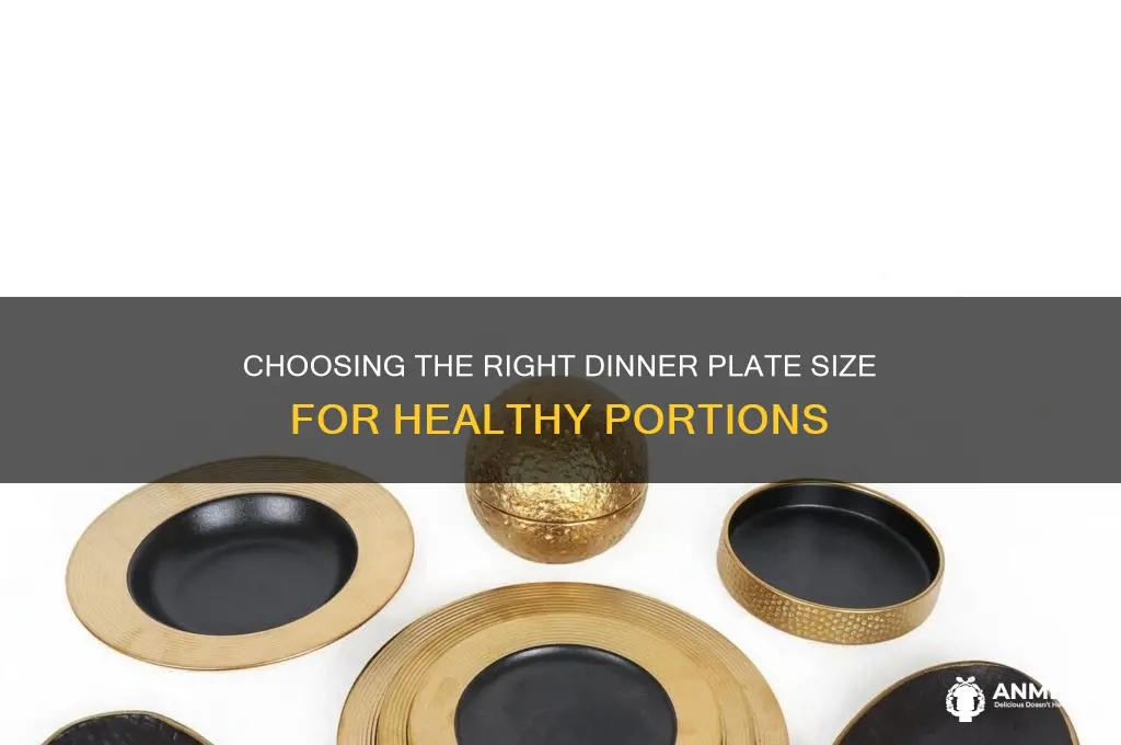 what is the normal dinner plate size