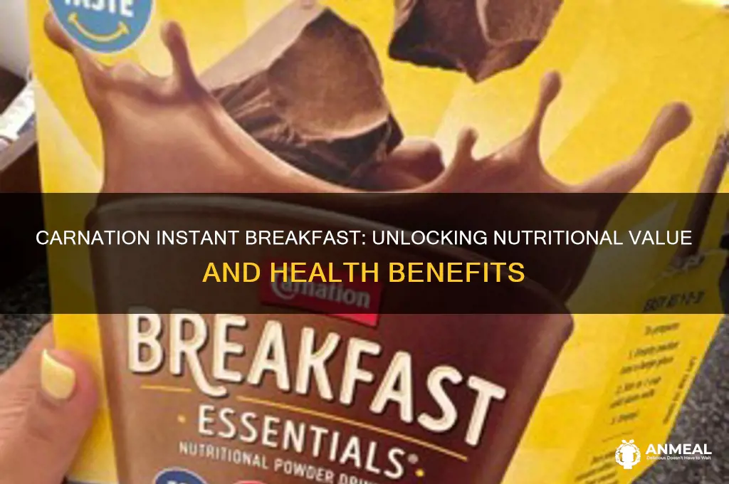 what is the nutritional value of carnation instant breakfast
