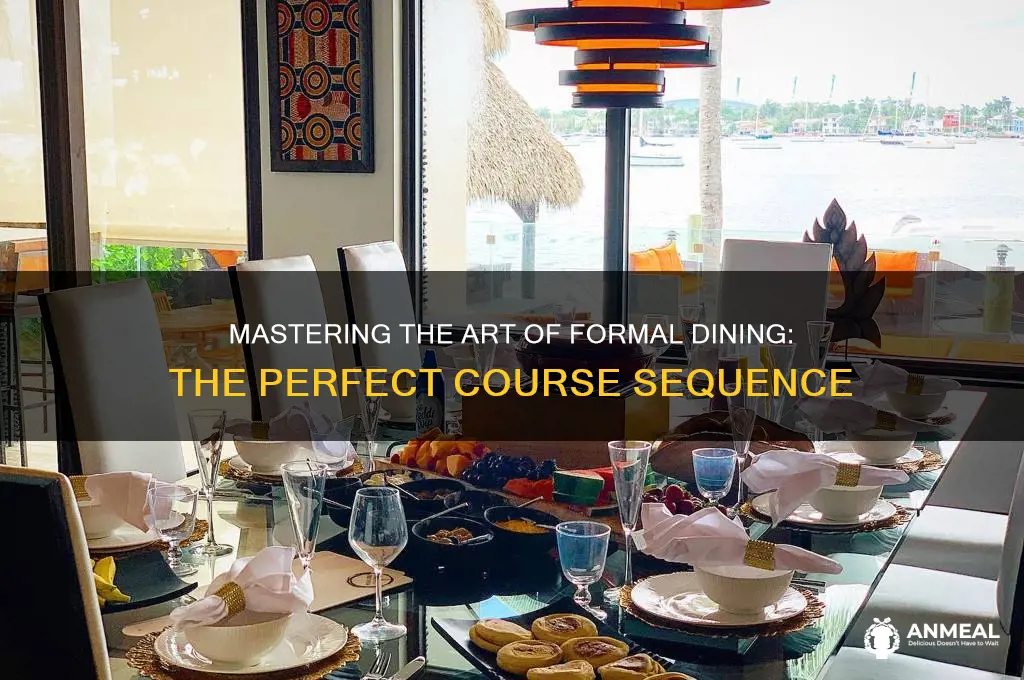 what is the order of courses in a formal dinner