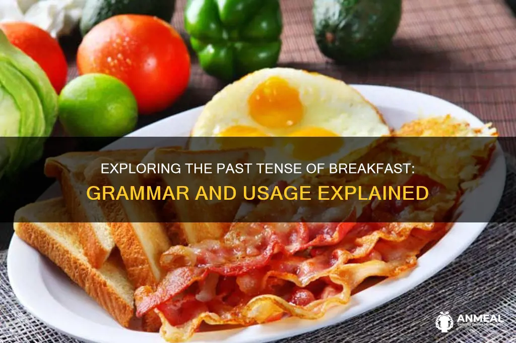 what is the past tense of breakfast