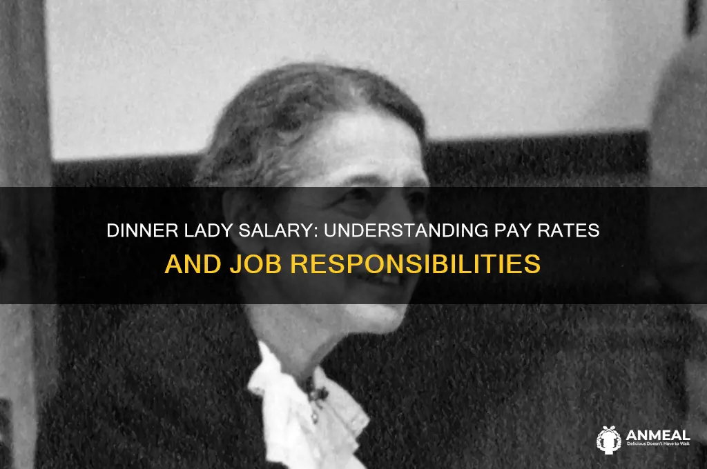 what is the pay for a dinner lady