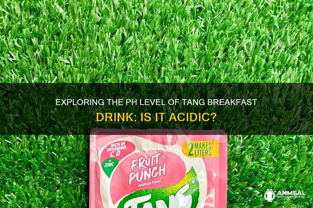 what is the ph of tang breakfast drink
