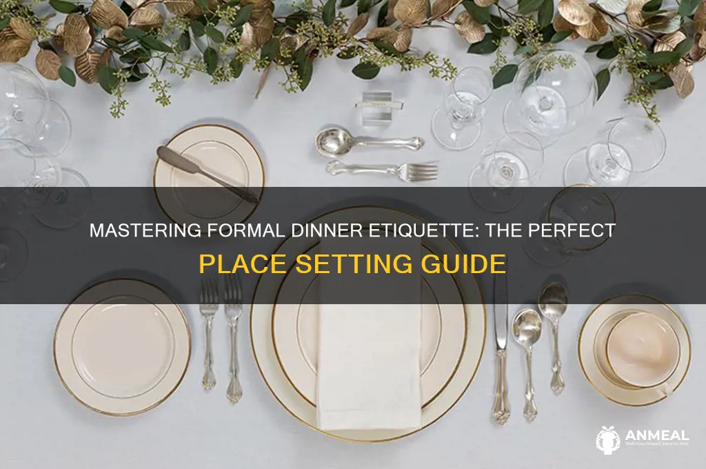 what is the place setting for a formal dinner