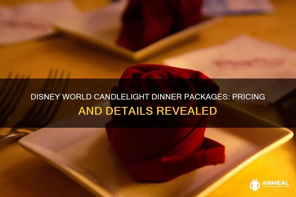 what is the price for disney worlds canglelight dinner packages
