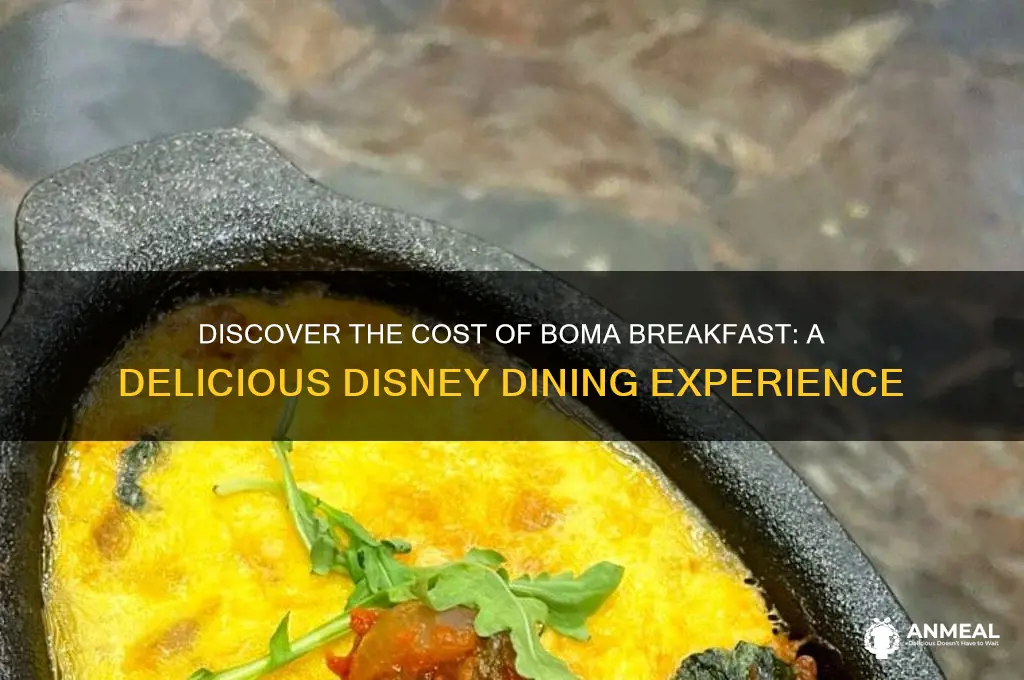 what is the price of boma breakfast