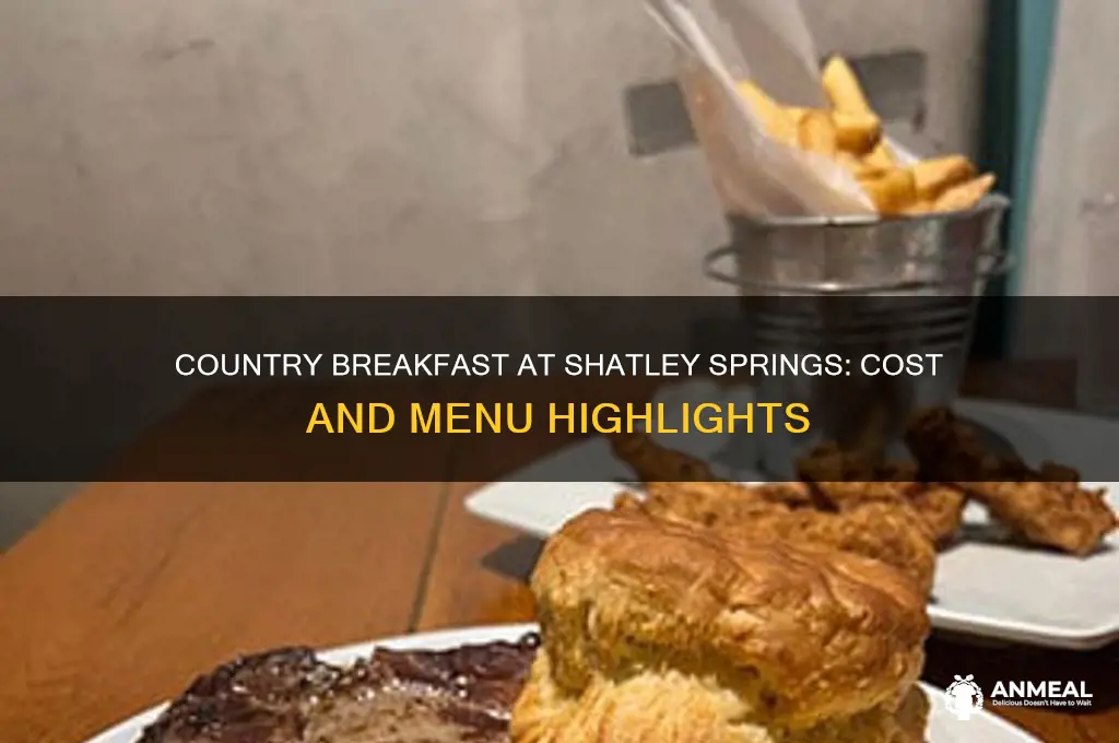 what is the price of country breakfast at shatley springs