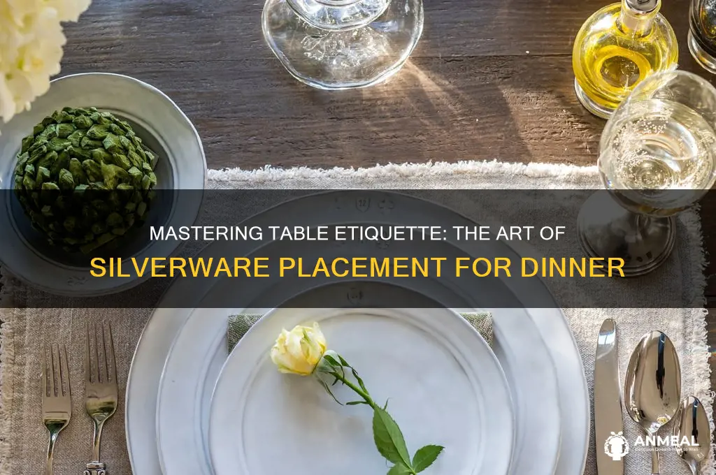 what is the proper silverware placement on a dinner table