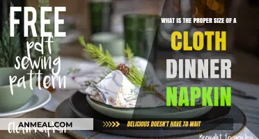 Choosing the Perfect Cloth Dinner Napkin Size for Your Table