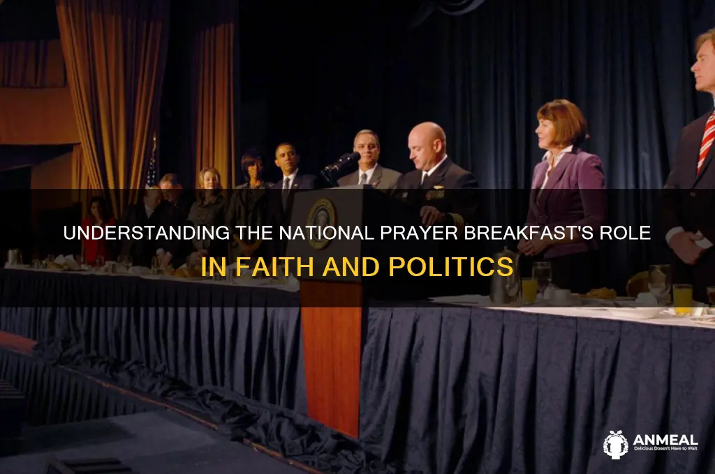 what is the purpose of the national prayer breakfast