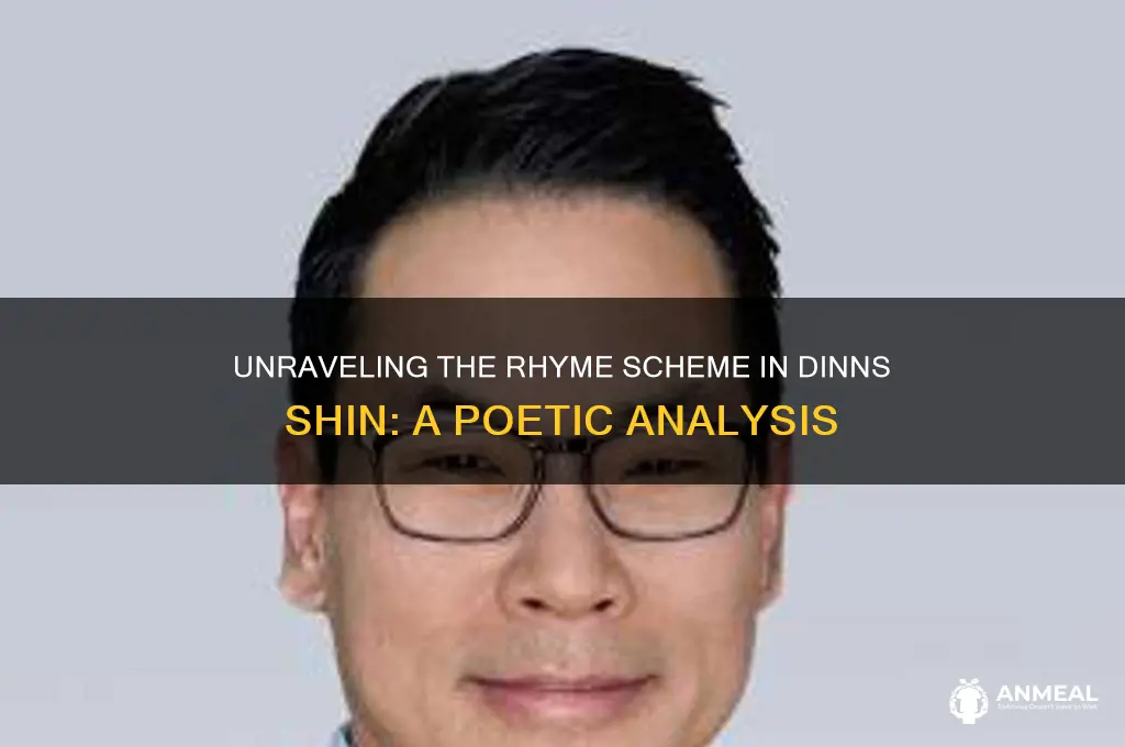 what is the rhyme scheme in dinns shin