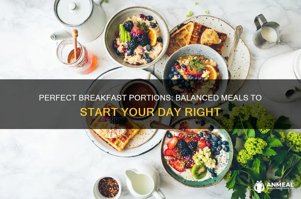what is the right food and portions for breakfast