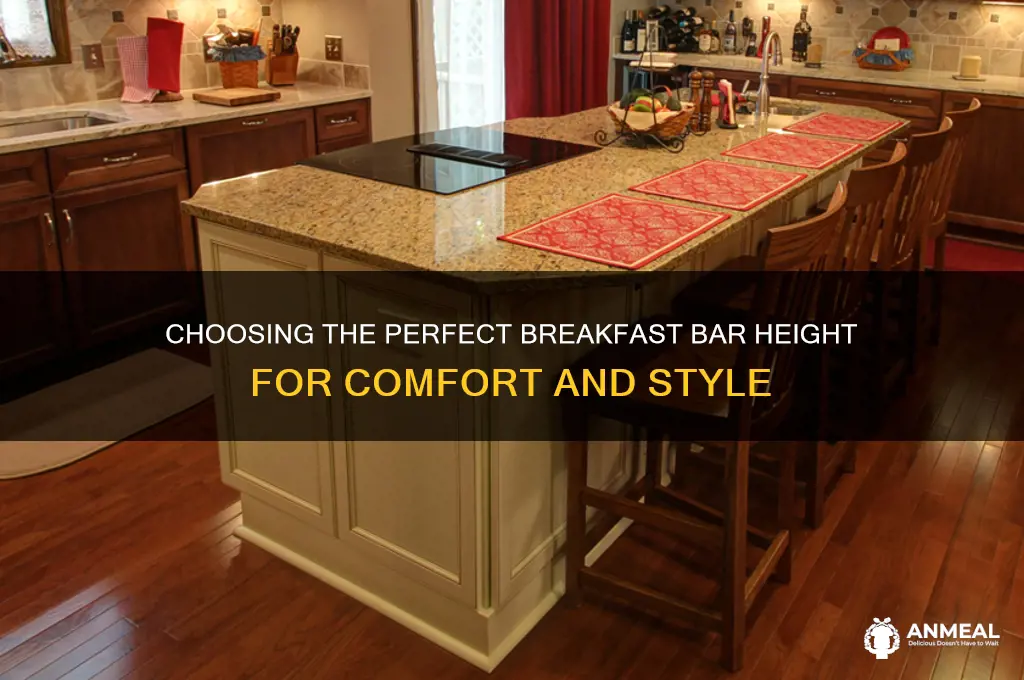 what is the right height for a breakfast bar