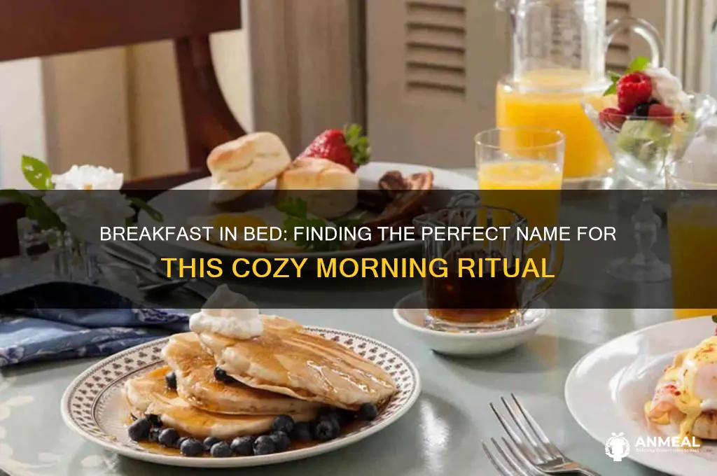 what is the right name for breakfast inbed