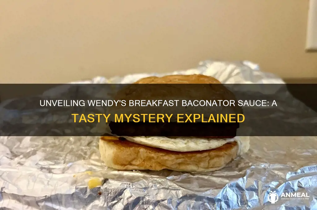 what is the sauce on the breakfast baconator