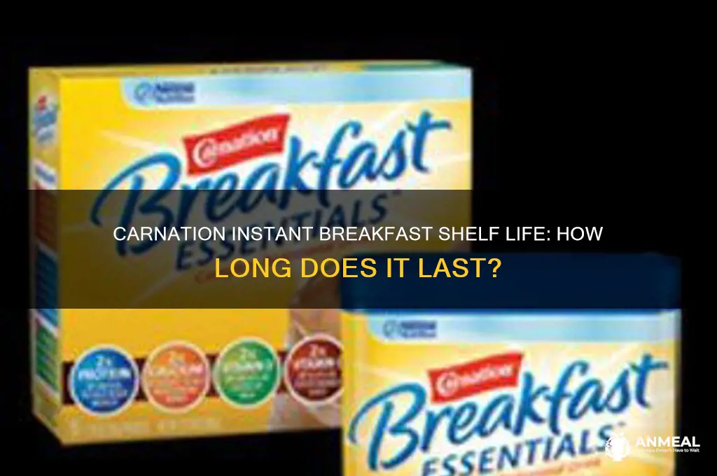 what is the shelf life of carnation instant breakfast