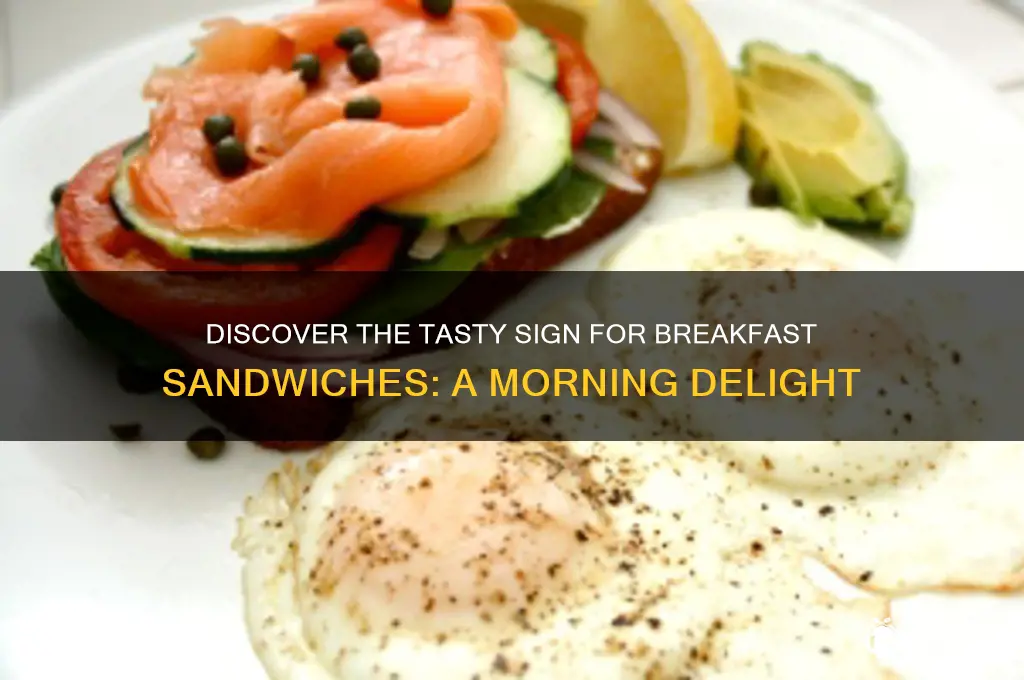 what is the sign for breakfast sandwiches