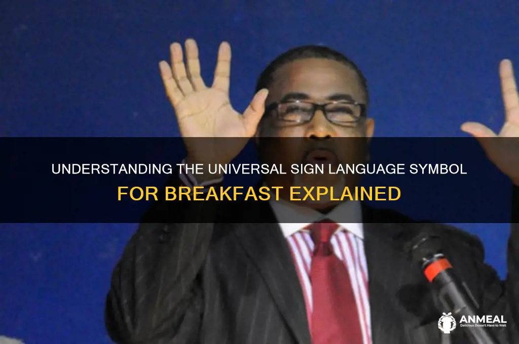 what is the sign for breakfast