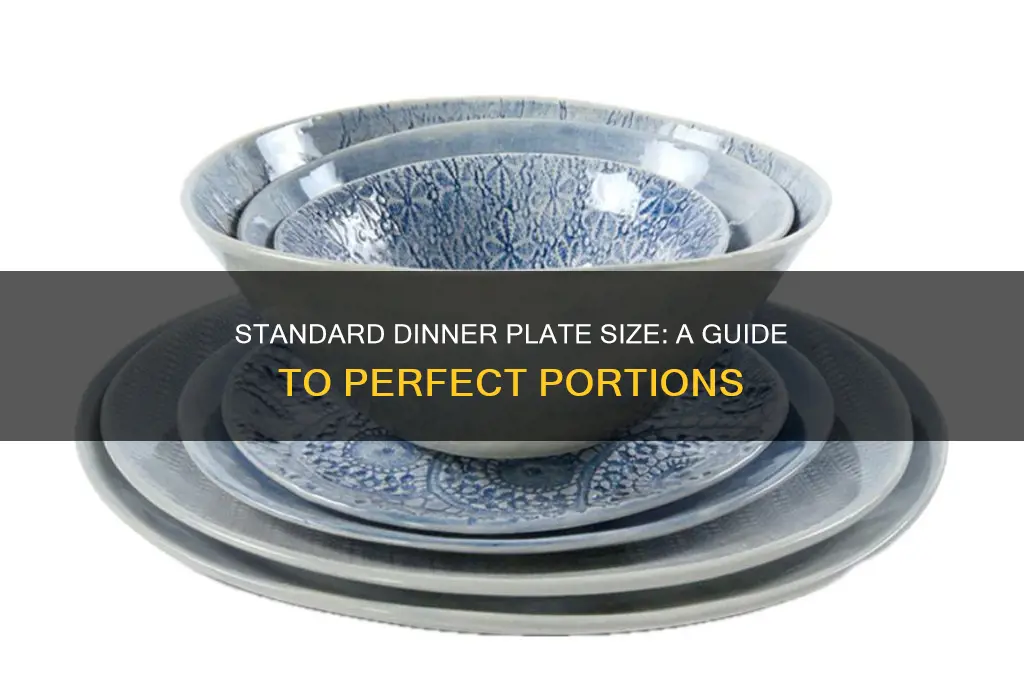 what is the size of a standard side dinner plate