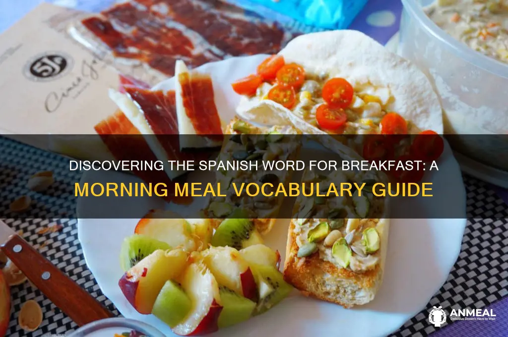what is the spanish word for breakfast