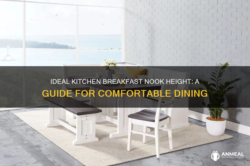 what is the standard height of a kitchen breakfast nook