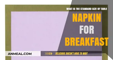 Perfect Breakfast Napkin Size: A Guide to Standard Dimensions