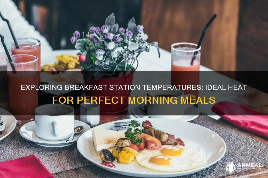 what is the temperature in a breakfast station