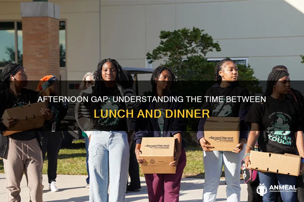 what is the time between lunch and dinner