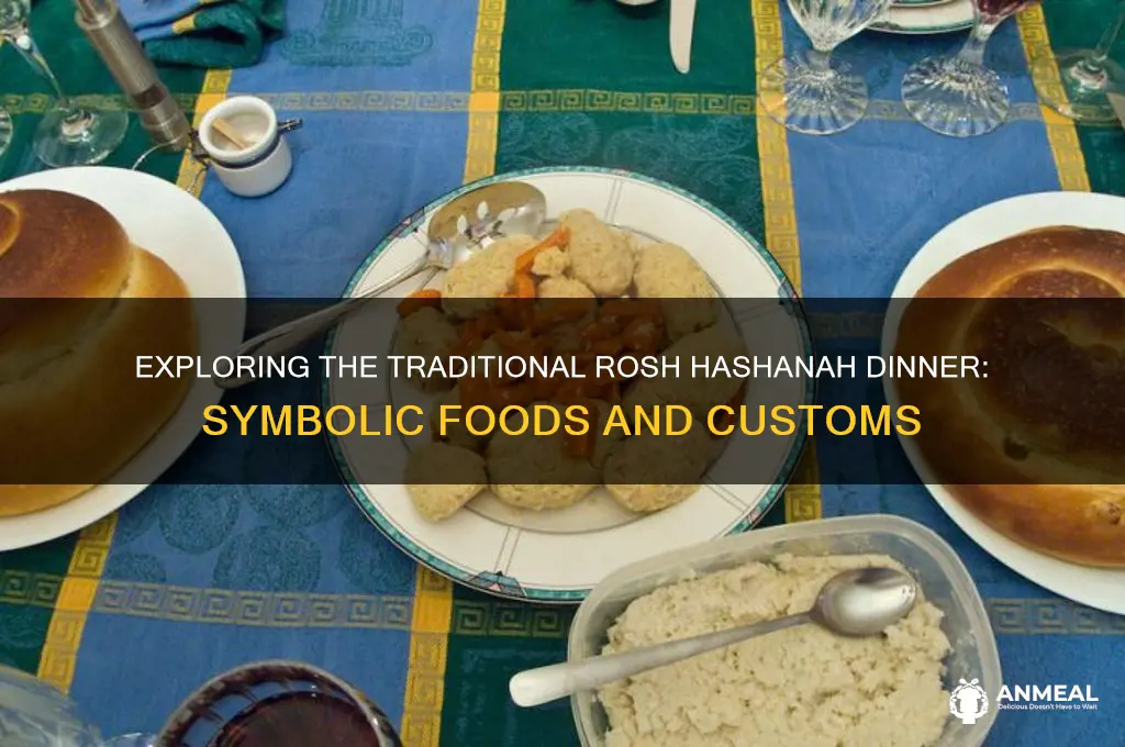 what is the traditional rosh hashanah dinner