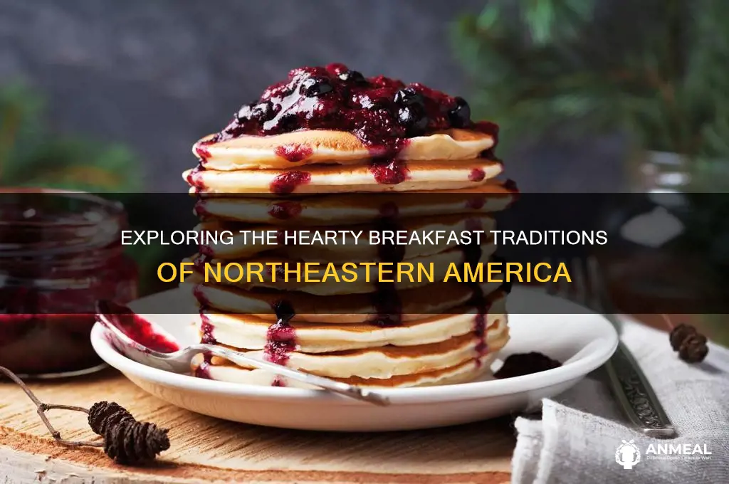 what is the typical breakfast of north eastern american